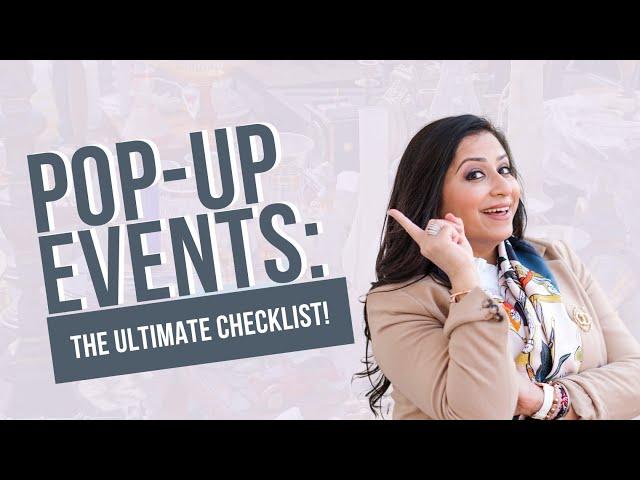 How to Organise Successful Pop-Up Events | POP UP SHOP & VENDOR EVENT TIPS