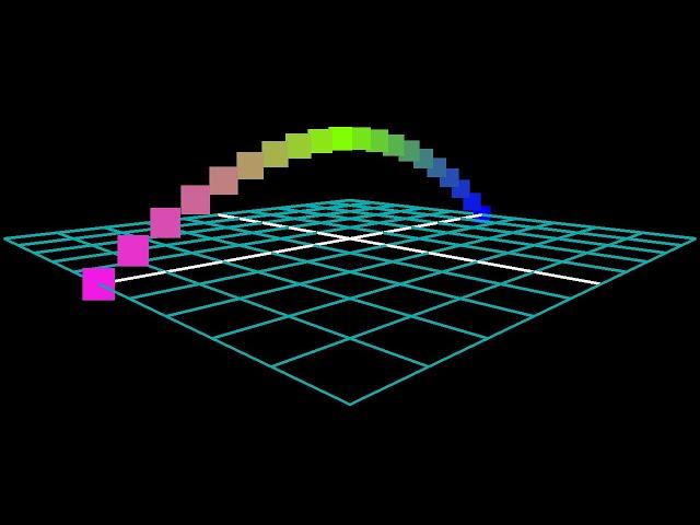 Buffer geometry  position attribute curves update - threejs demo