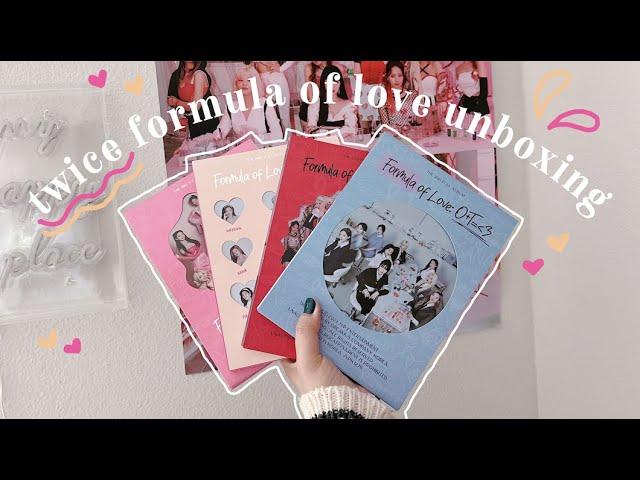 twice FORMULA OF LOVE album unboxing ️