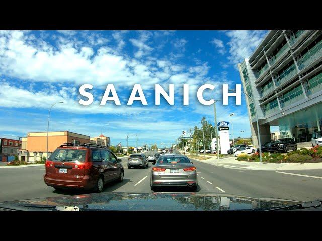 Saanich BC Downtown Drive 4K - British Columbia, Canada (Vancouver Island)