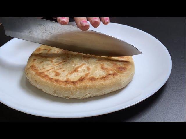 Cheesy pan-fried potato bread | no oven, no yeast, no eggs