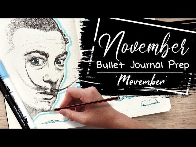 PLAN WITH ME | NOVEMBER 2019 Bullet Journal Setup | Movember theme