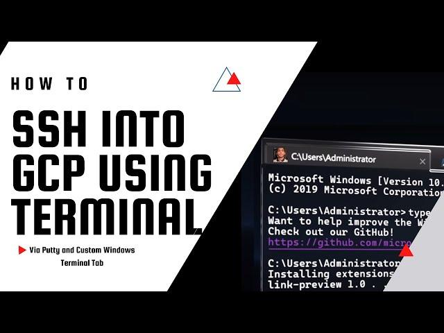 How to SSH into GCP using Windows Terminal 