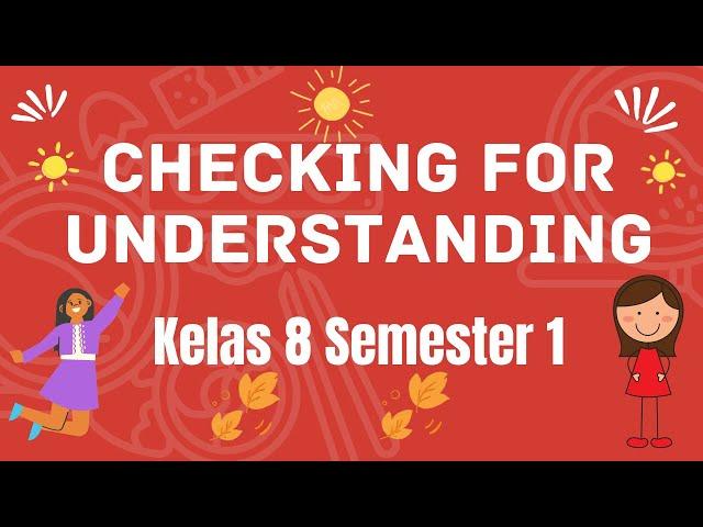 Checking For Understanding Kelas 8 Semester 1