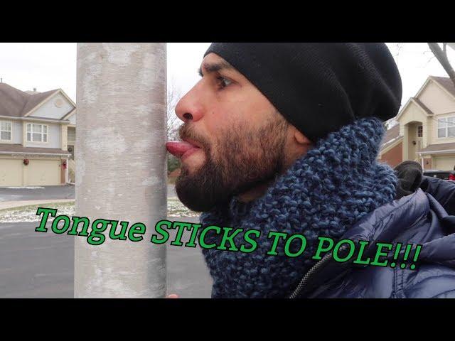 Tongue STICKS TO POLE!!!!