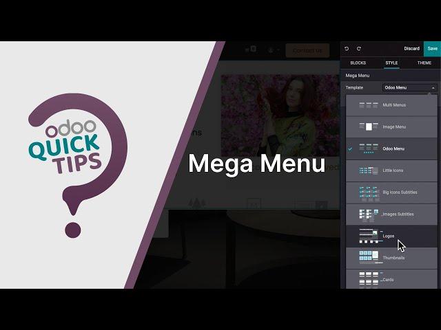 Odoo Quick Tips - Mega menu [Website]