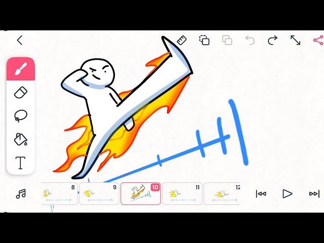 FlipaClip – INTERPOLATION in ANIMATION (tutorial)