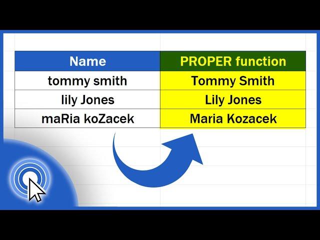 How to Capitalize First Letters in Excel (PROPER Function)