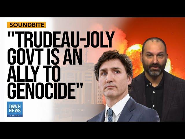 Alex Paterson Slams Trudeau Govt Over Israel's Genocide in Gaza | Dawn News English