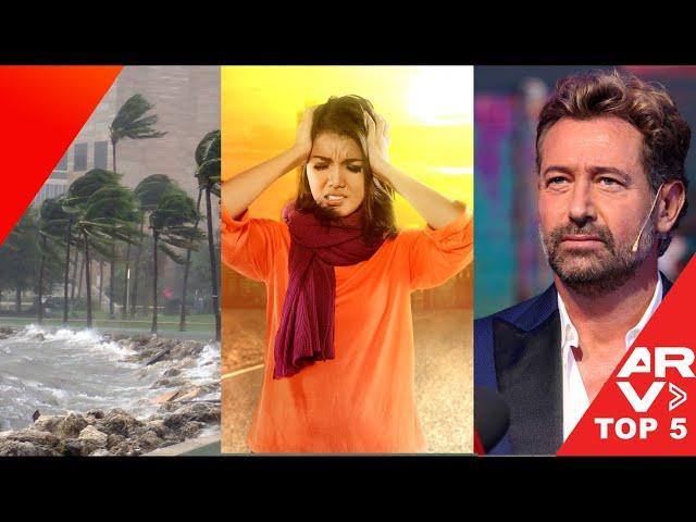 Top 5: Amenaza por calor extremo, Gabriel Soto hospitalizado, caos por huracán Beryl