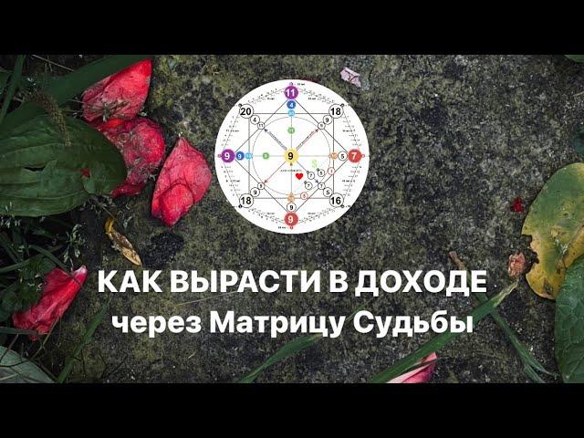 Как увеличить доход? Урок по Матрице Судьбы. Денежный канал в Матрице Судьбы. Разбор Матрицы Судьбы.