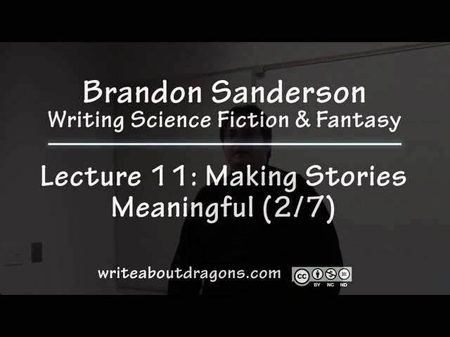 Sanderson 2012.11 - Fight Scenes & Romances