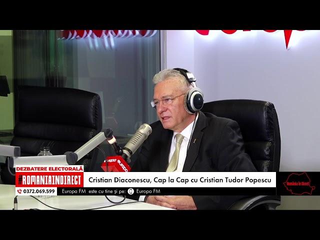 Dezbatere electorală la România în Direct. Cristian Diaconescu, Cap la Cap cu Cristian Tudor Popescu