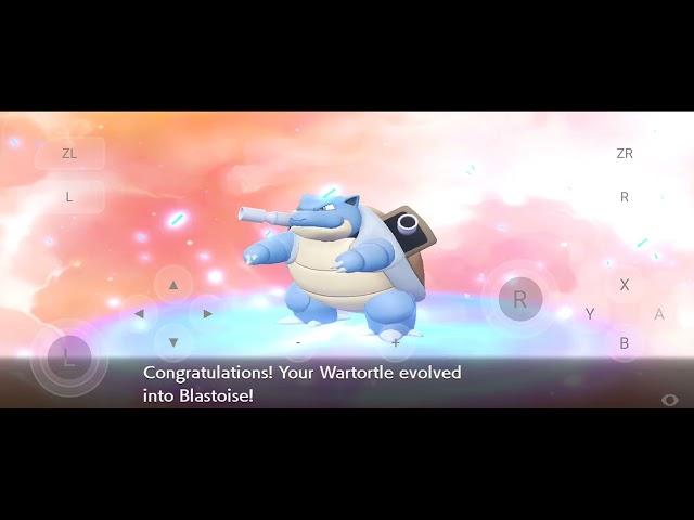 warturtle evoled into blastoise/ pokemon let's go pikachu gameply