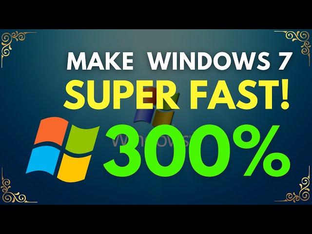 My Laptop Is Very Slow Windows 7 | Make Windows 7 300% Faster for Free