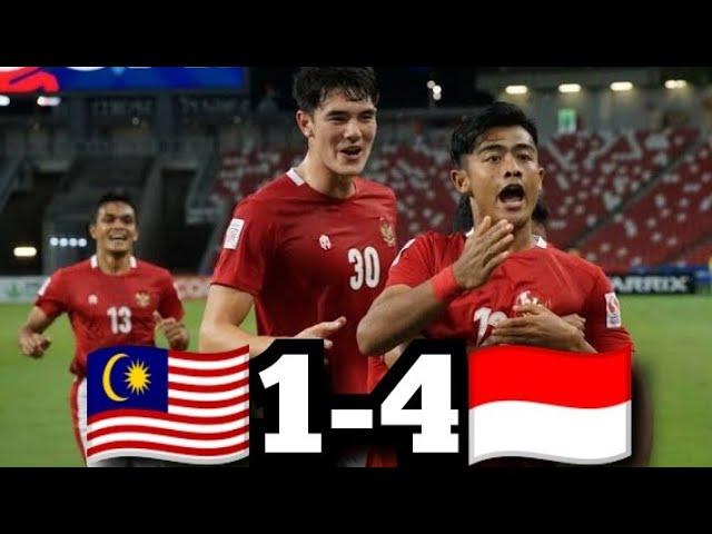 AFF Suzuki Cup 2020 (Full Match) Malaysia  1-4  Indonesia