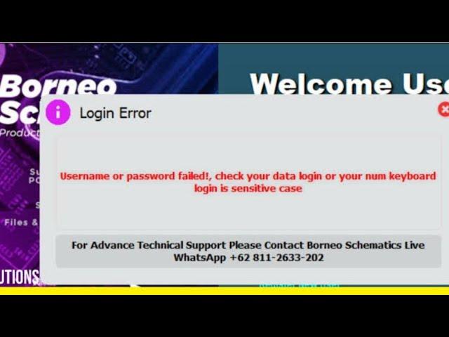 borneo schematic login error #Borneo Schematic New Update 2023 | How To Install Borneo Schematic |