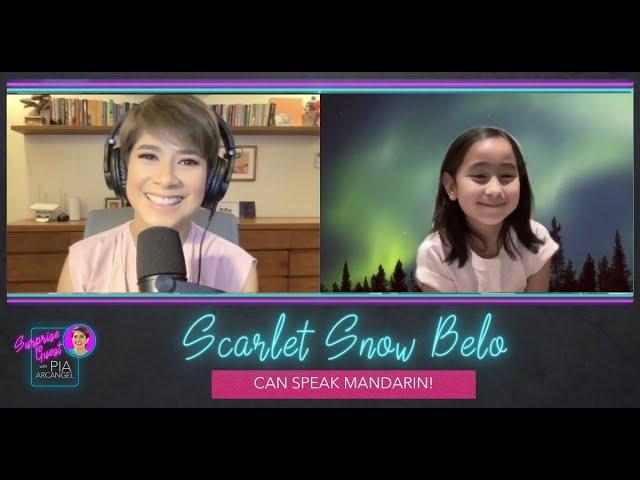 Scarlet Snow knows how to speak three languages | Surprise Guest with Pia Arcangel