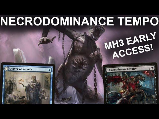 COMPLETE DOMINANCE! Legacy Dimir Necrodominance Tempo. Delver with a twist! MH3 Early Access MTG