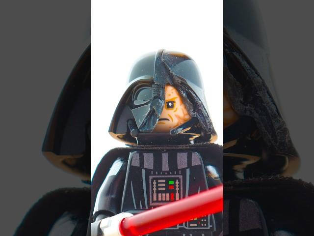 My custom LEGO Darth Vader damaged helmet