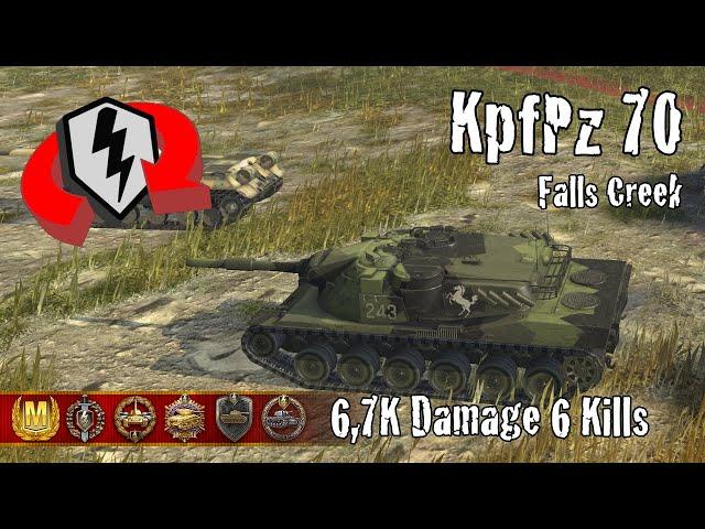 KpfPz 70  |  6,7K Damage 6 Kills  |  WoT Blitz Replays