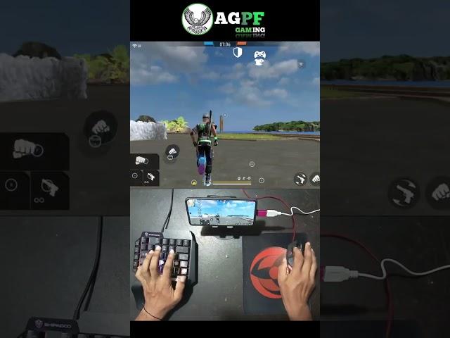 How to play free fire with keyboard mouse in mobile | ⌨️  full setup without app no activation