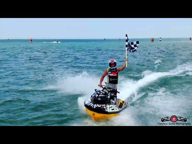 Race 3 P1 AquaX & Great Lakes Watercross July 12 Michigan City 4K Drone Highlights