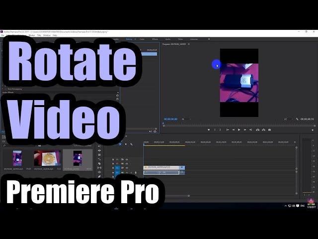 How to Rotate a video in Premiere Pro (Portrait to Landscape)