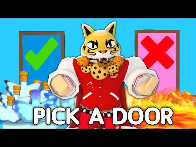 Adopt Me Pick A Door And WIN DREAM PETS vs IamSanna