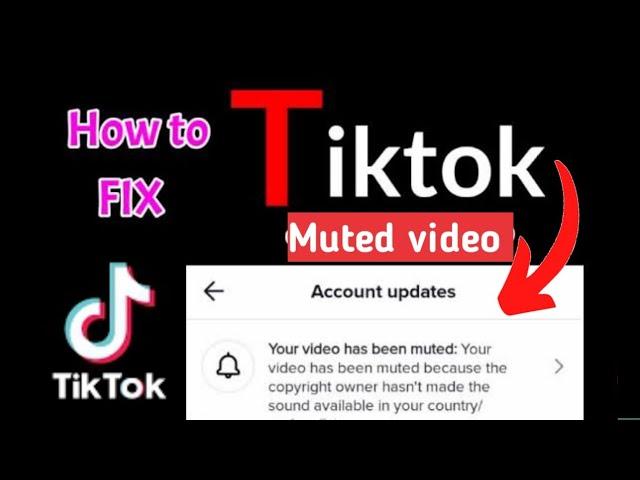 How to fix a muted video on TikTok | why did TikTok removed sound from my video