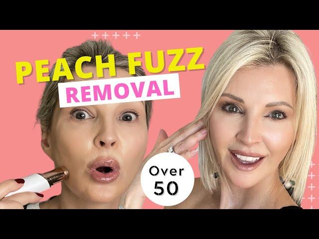 How to easily REMOVE FACIAL PEACH FUZZ for a FLAWLESS FOUNDATION application / Over 50