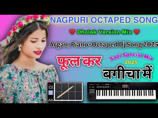 Phool Kar Bagicha song ||NAGPURI INSTRUMENT CovrArgan+Piano+Octapad Dj Song #2025 #piano #octaped