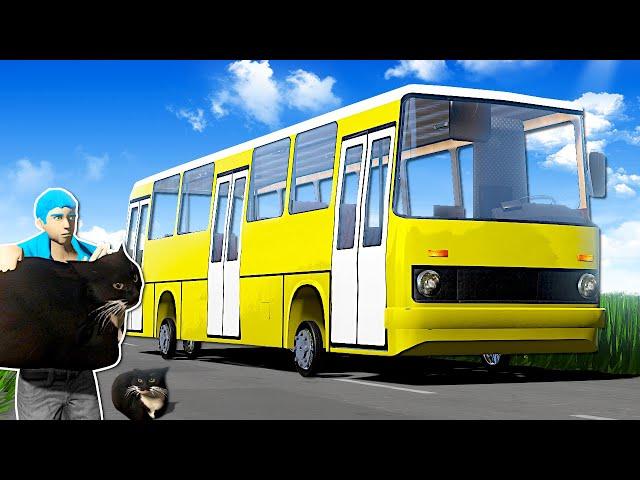 I Built a STRANGE BUS for my CATS! - The Long Drive Gameplay