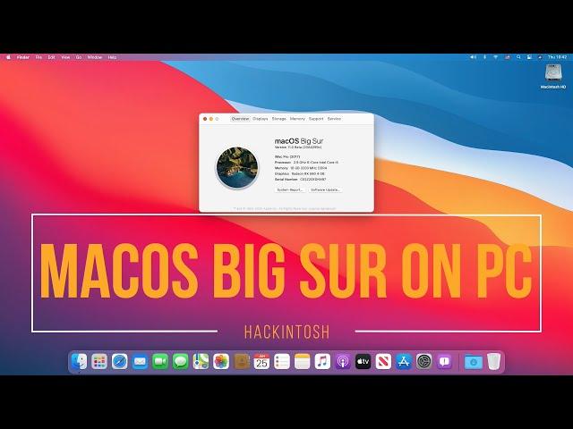 macOS Big Sur on PC | Hackintosh