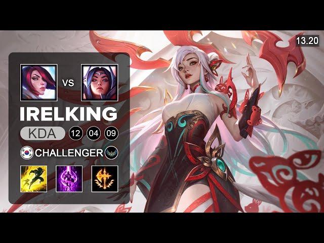 Irelking Irelia vs Fiora Top - KR Challenger - Patch 13.20 Season 13