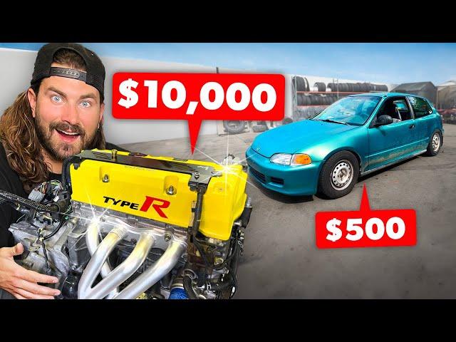 We Put a $10,000 Engine in our $500 Civic