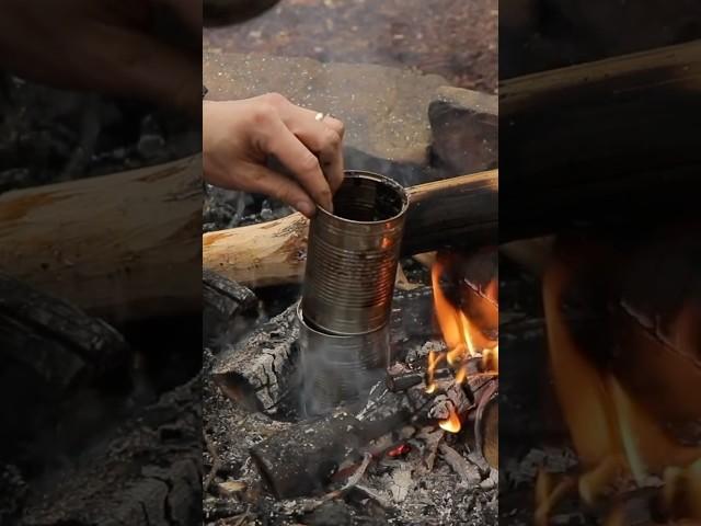 Make a Burn Spoon with Charcoal and a Swiss Army Knife