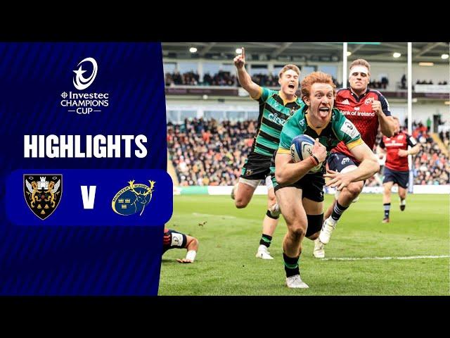 Instant Highlights - Northampton Saints v Munster Rugby | Rd of 16 | Investec Champions Cup 2023/24