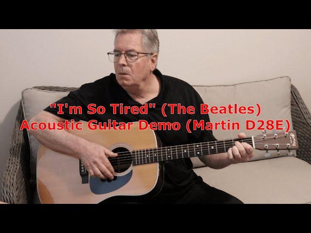 I'm So Tired | The Beatles  | Acoustic Guitar Demo
