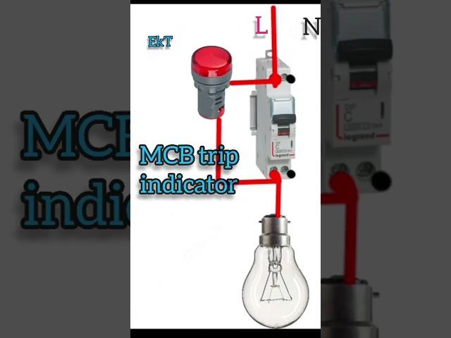 MCB trip indicator #electrical #shorts