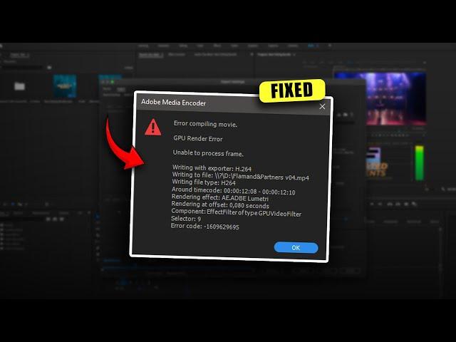 How to Fix GPU Render Error Premiere Pro (Best Method!)