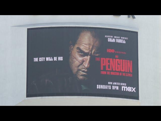 Frasier Disclaimer Penguin Billboards Sunset Blvd Los Angeles California USA September 24, 2024