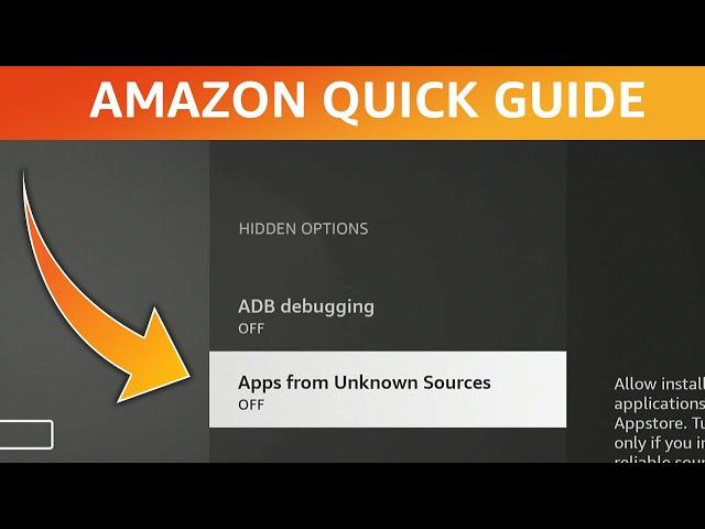 Fire TV Devices | How to Allow Apps from Unknown Sources