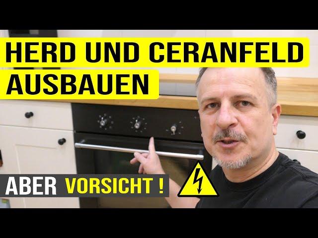 Einbauherd mit Ceranfeld ausbauen