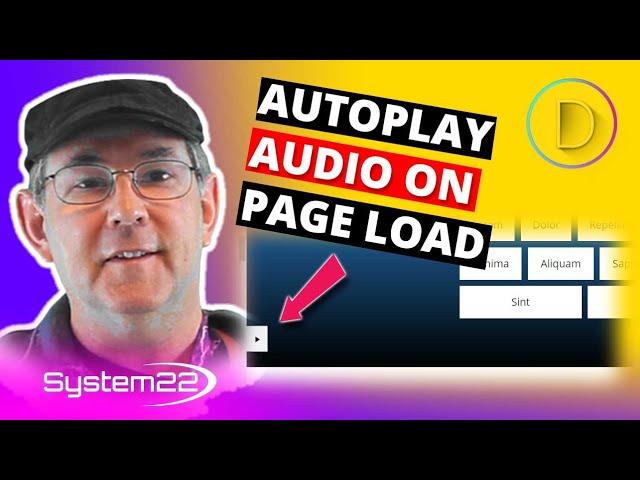 Divi Theme Autoplay Audio On Page Load 