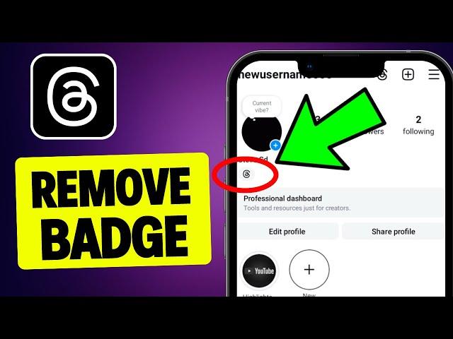 How To Remove Threads Badge on Instagram Profile - 2024