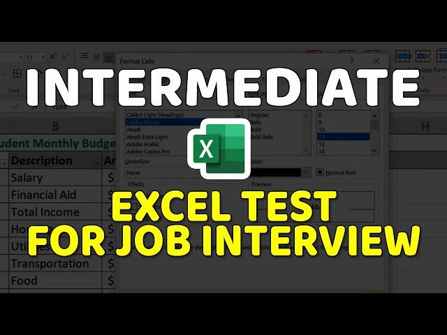 How to Pass Intermediate Excel Employment Test: Questions and Answers