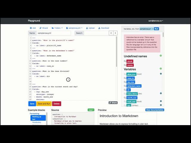 Using Conditional Logic in Docassemble Interviews