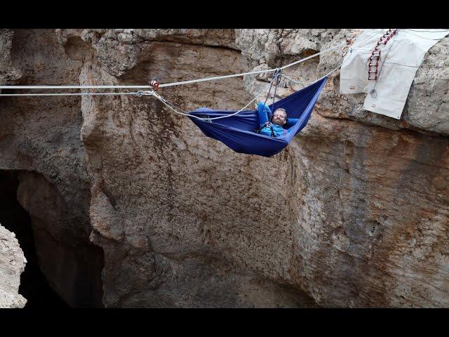 Awesome People - cavers on 7th hole cave Oman Salmah Plateau