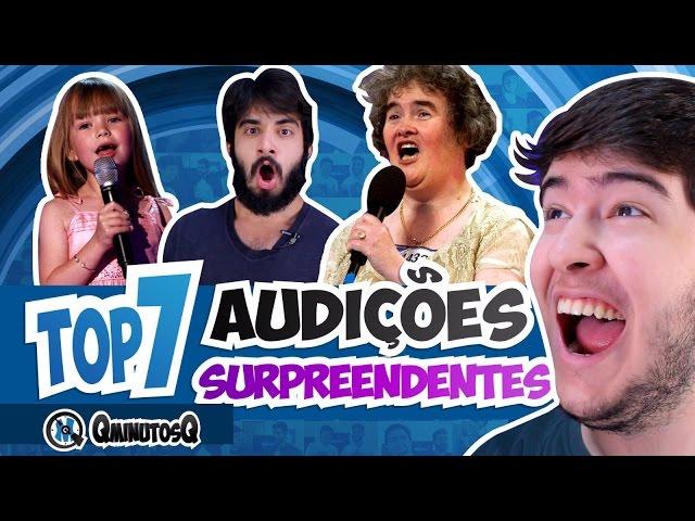 Top 7 Melhores Audições da TV | QminutosQ S02E57